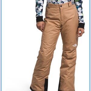The North Face Camel Snow Pants kids size 10